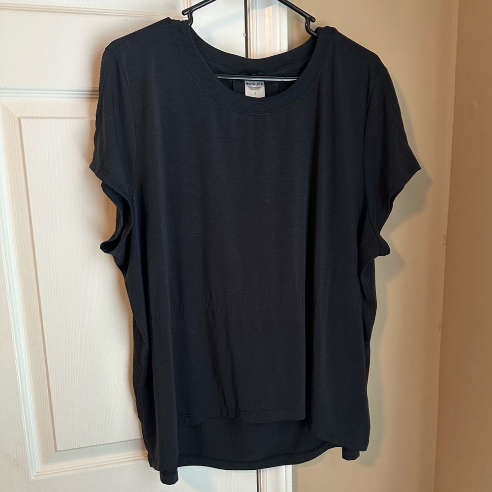 Athleta Black Shirt Large